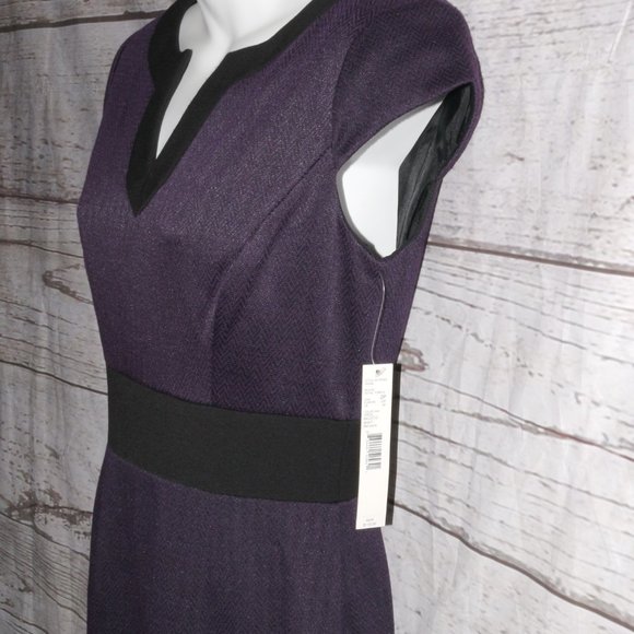 Alex Marie Black/Royal Purple Dress - Picture 4 of 11